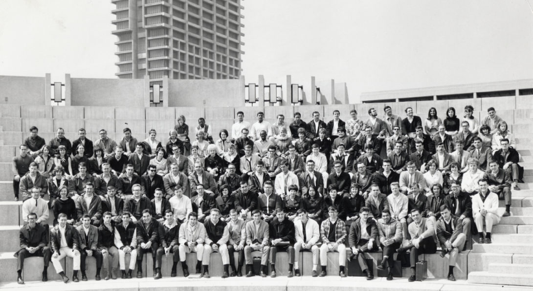 The class of 1966 school photo