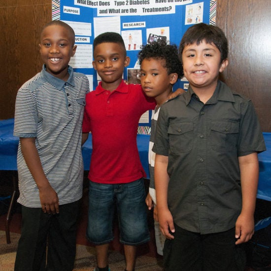 children at a UIC event