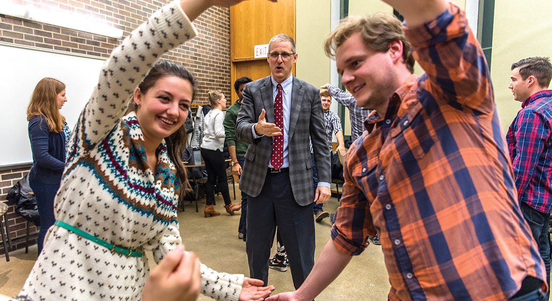 Students in the iLead program put down the books, push away the desks and work on exercises to help them gain the confidence they need to be the leaders of tomorrow.
                  