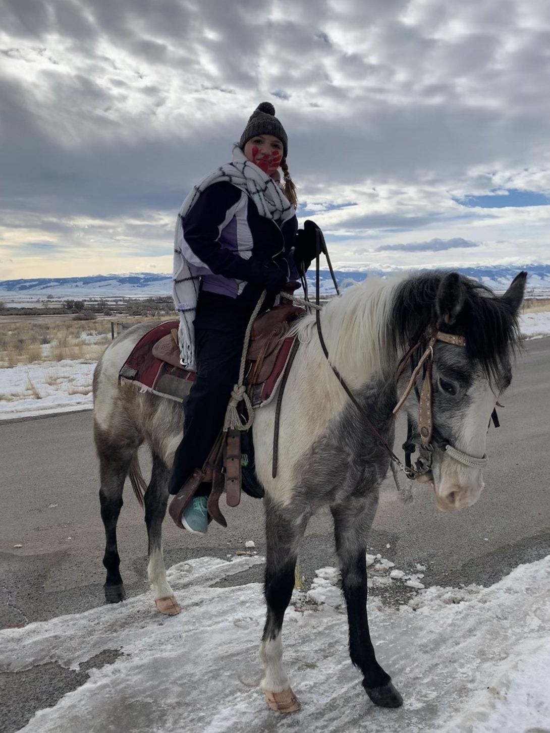 Woman on a horse